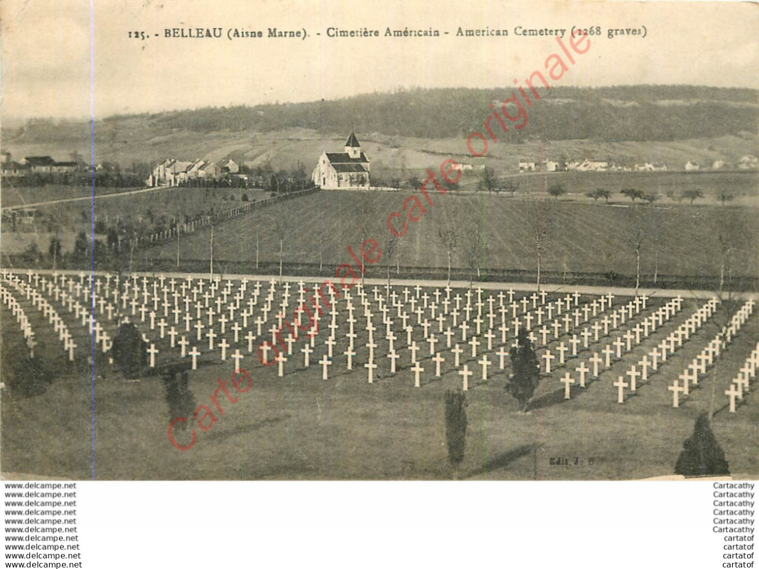 02.  BELLEAU .  Cimetière Américain . - Sonstige & Ohne Zuordnung