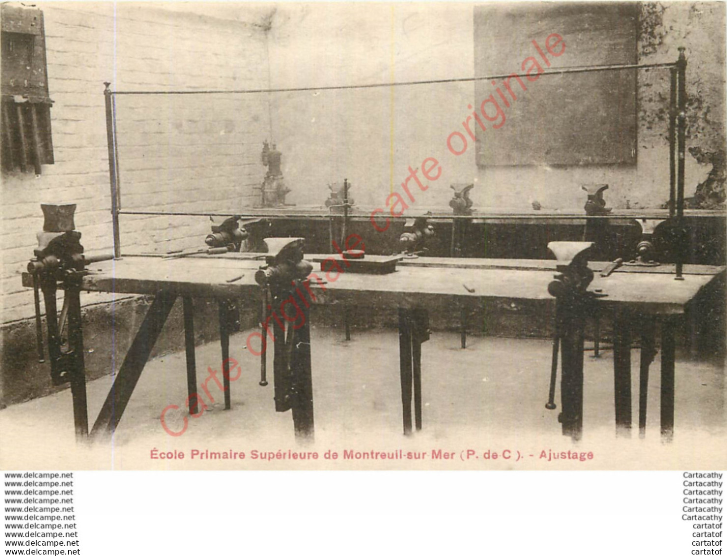 62.  MONTREUIL Sur MER .  Ecole Primaire Supérieure . Ajustage . - Montreuil