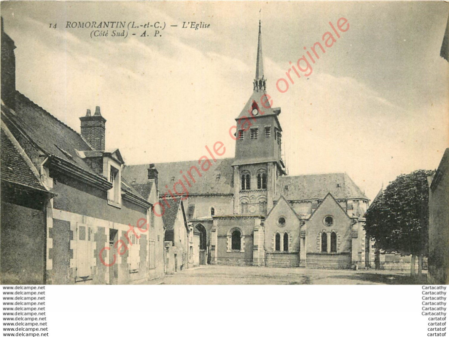 41.  ROMORANTIN .  L'Eglise Côté Sud . - Romorantin