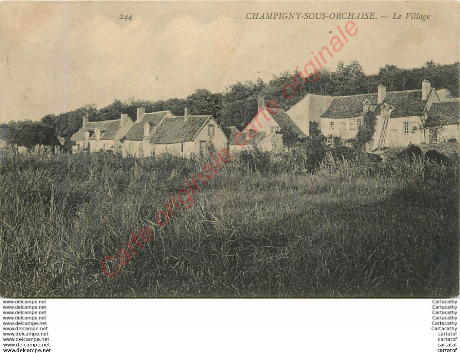 41.  CHAMPIGNY Sous ORCHAISE .  Le Village . - Sonstige & Ohne Zuordnung