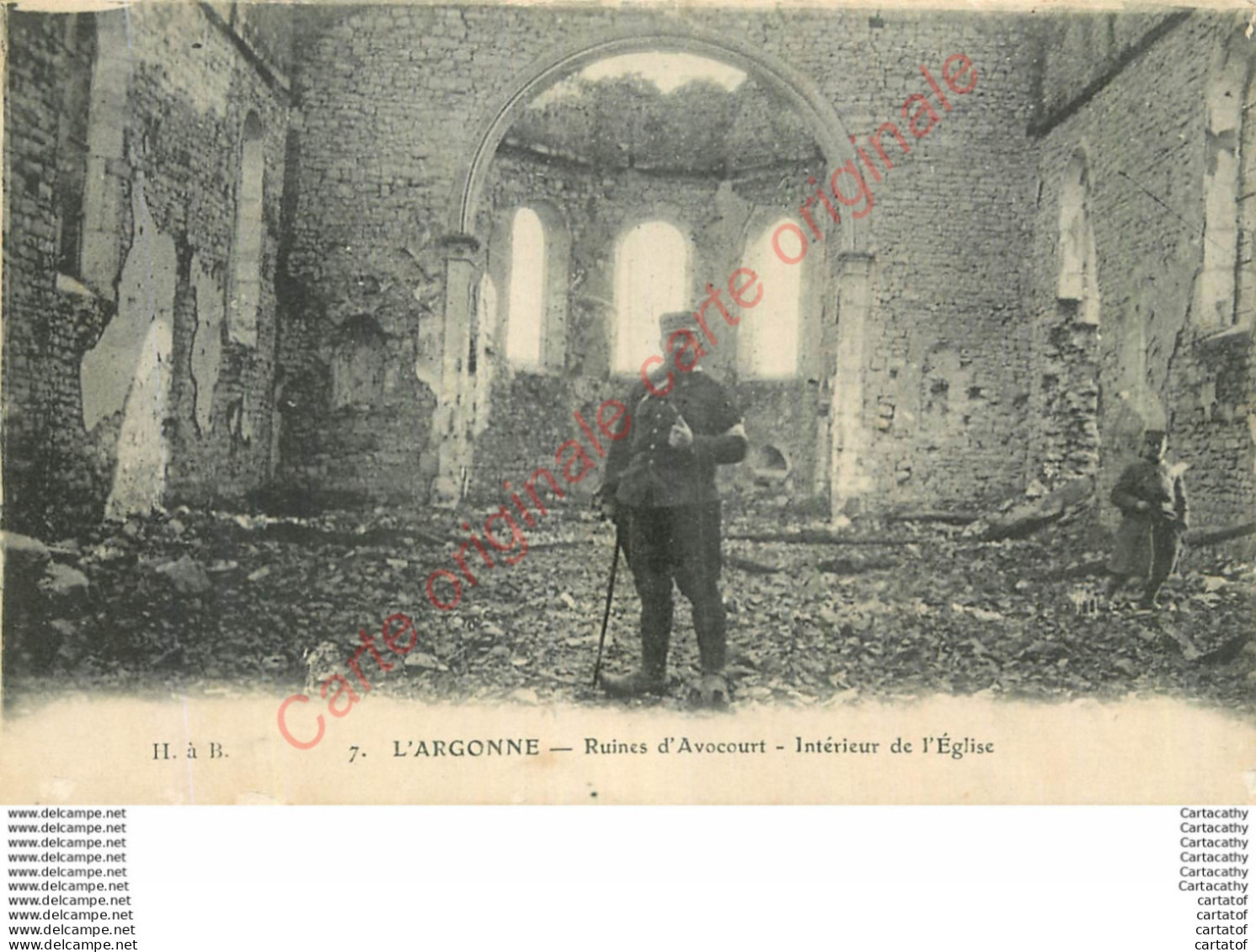 55.  Ruines D' AVOCOURT . Intérieur De L'église .  ARGONNE . - Sonstige & Ohne Zuordnung