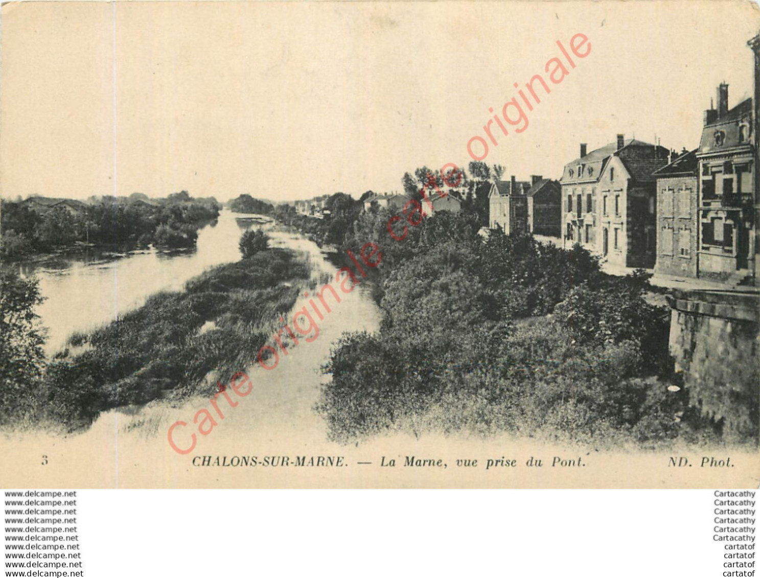 51.  CHALONS SUR MARNE .  La Marne Prise Du Pont . - Châlons-sur-Marne