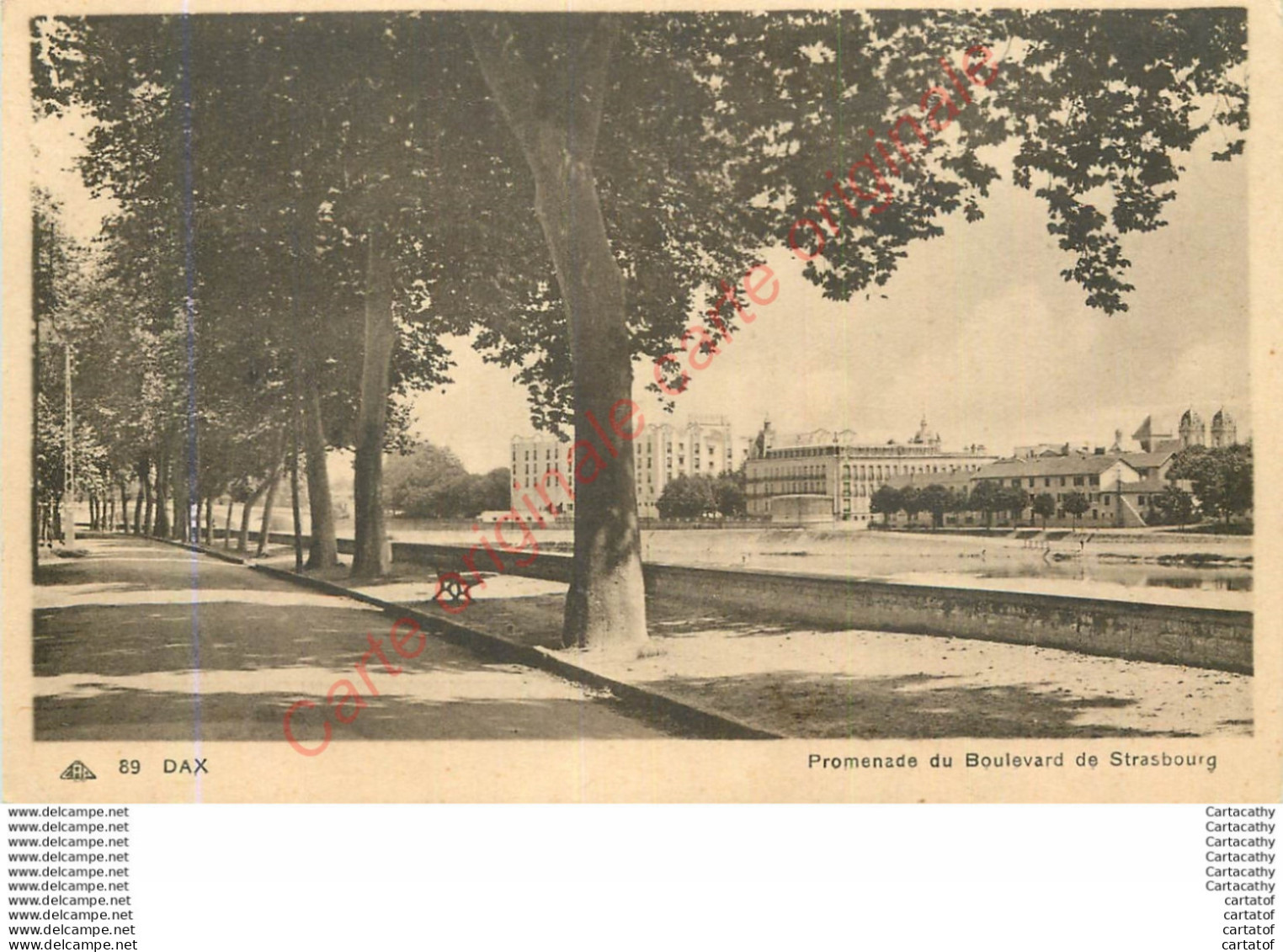 40.  DAX . Promenade Du Boulevard De Strasbourg . - Dax