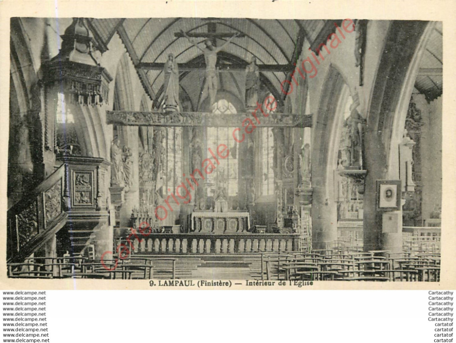 29.  LAMPAUL . Intérieur De L'Eglise . - Lampaul-Guimiliau