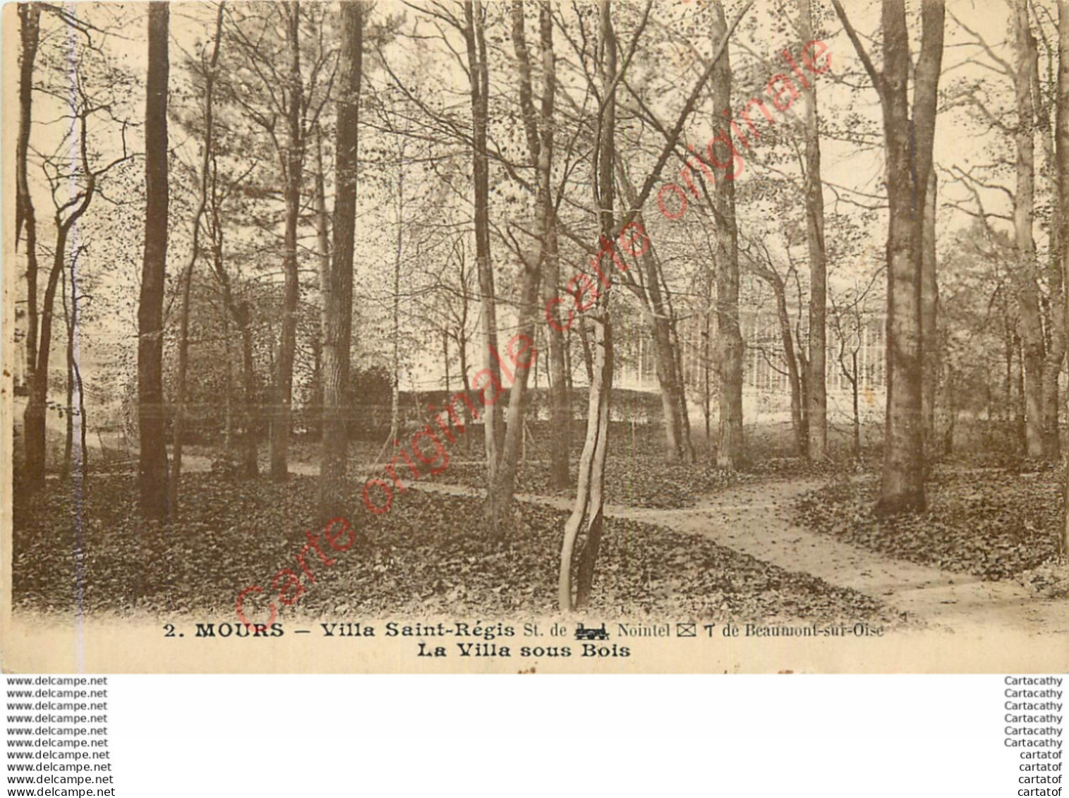 95.  MOURS .  Villa Saint-Régis .  La Villa Sous Bois . - Mours