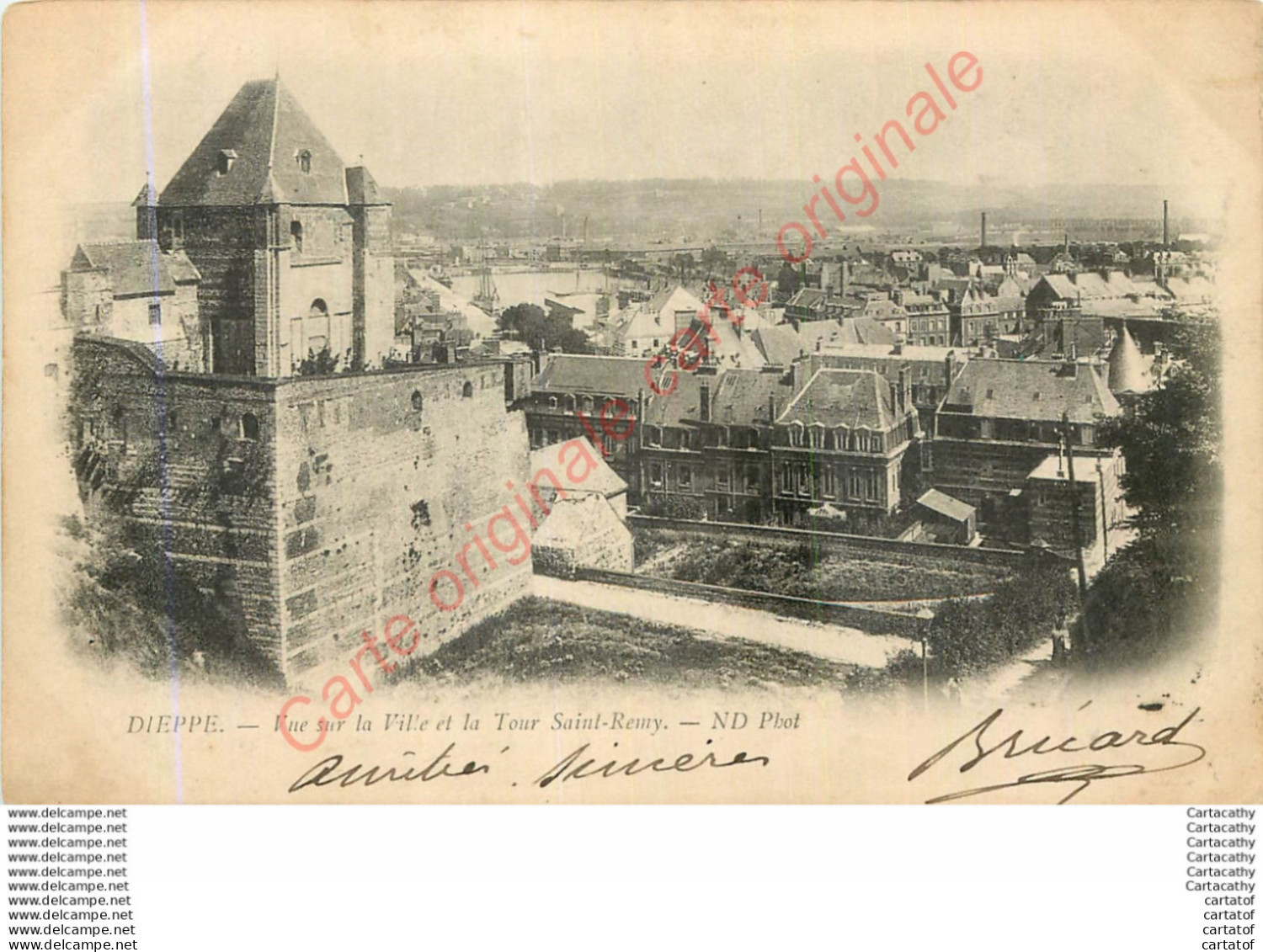 76.  DIEPPPE .  Vue Sur La Ville Et La Tour St-Remy . - Dieppe