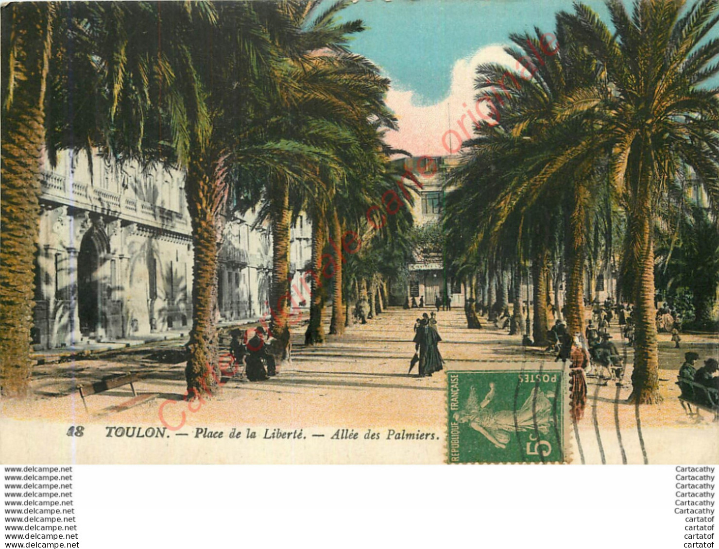 83.  TOULON .  Place De La Liberté .  Allée Des Palmiers . - Toulon
