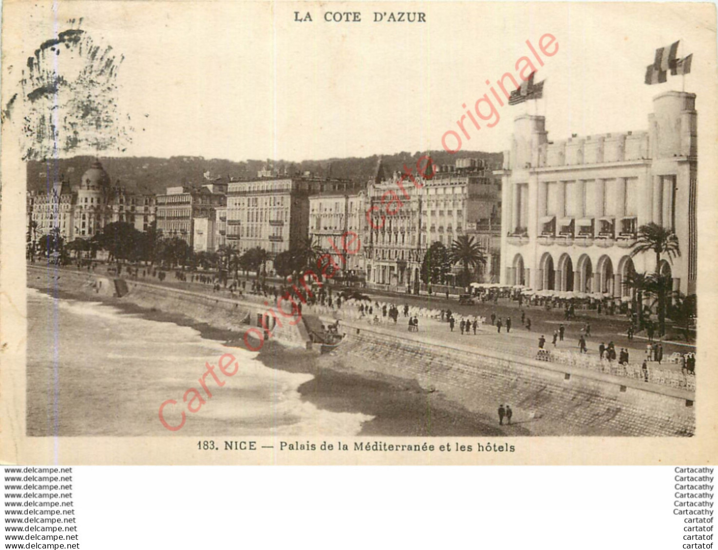 06.  NICE .  Palais De La Méditérranée Et Les Hôtels . - Otros & Sin Clasificación