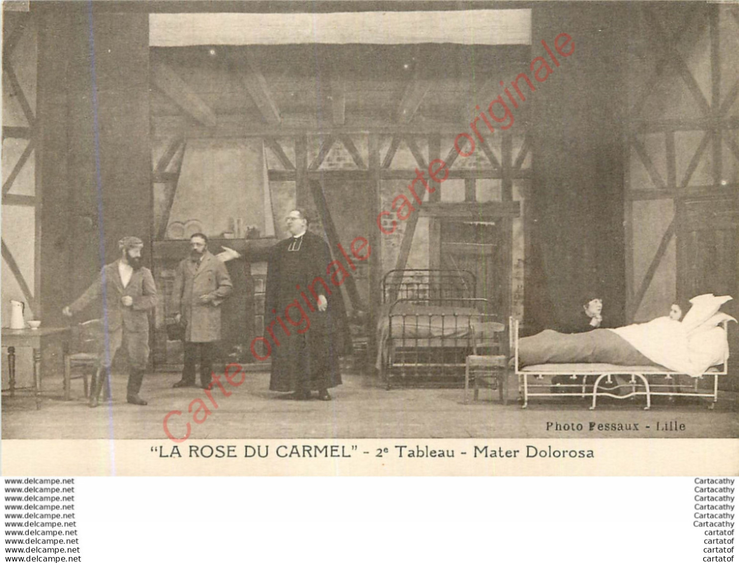 LA ROSE DU CARMEL .  2e Tableau .  Mater Dolorosa .  Photo Fessaux-Lille . - Lille