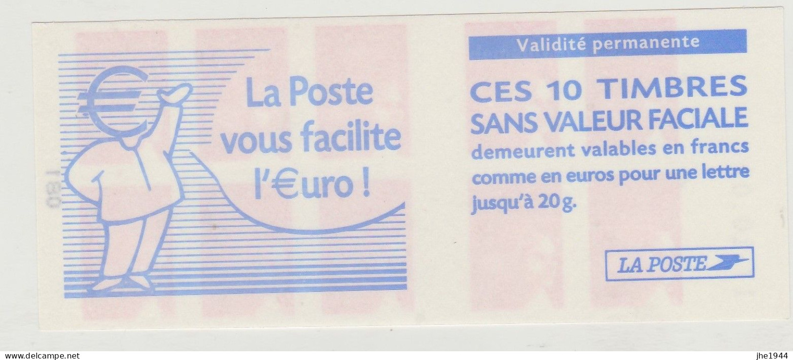 France Carnet N° 3419-C2 ** La Poste Vous Facilite L'Euro - Sonstige & Ohne Zuordnung