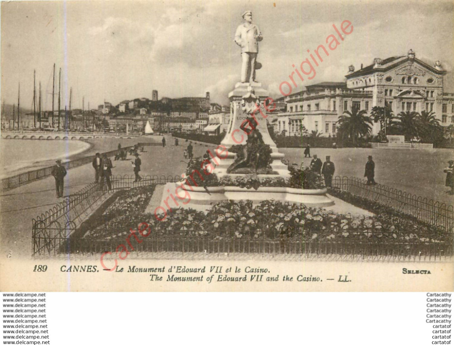06.  CANNES .  Le Monument D'Edouard VII Et Le Casino . - Cannes