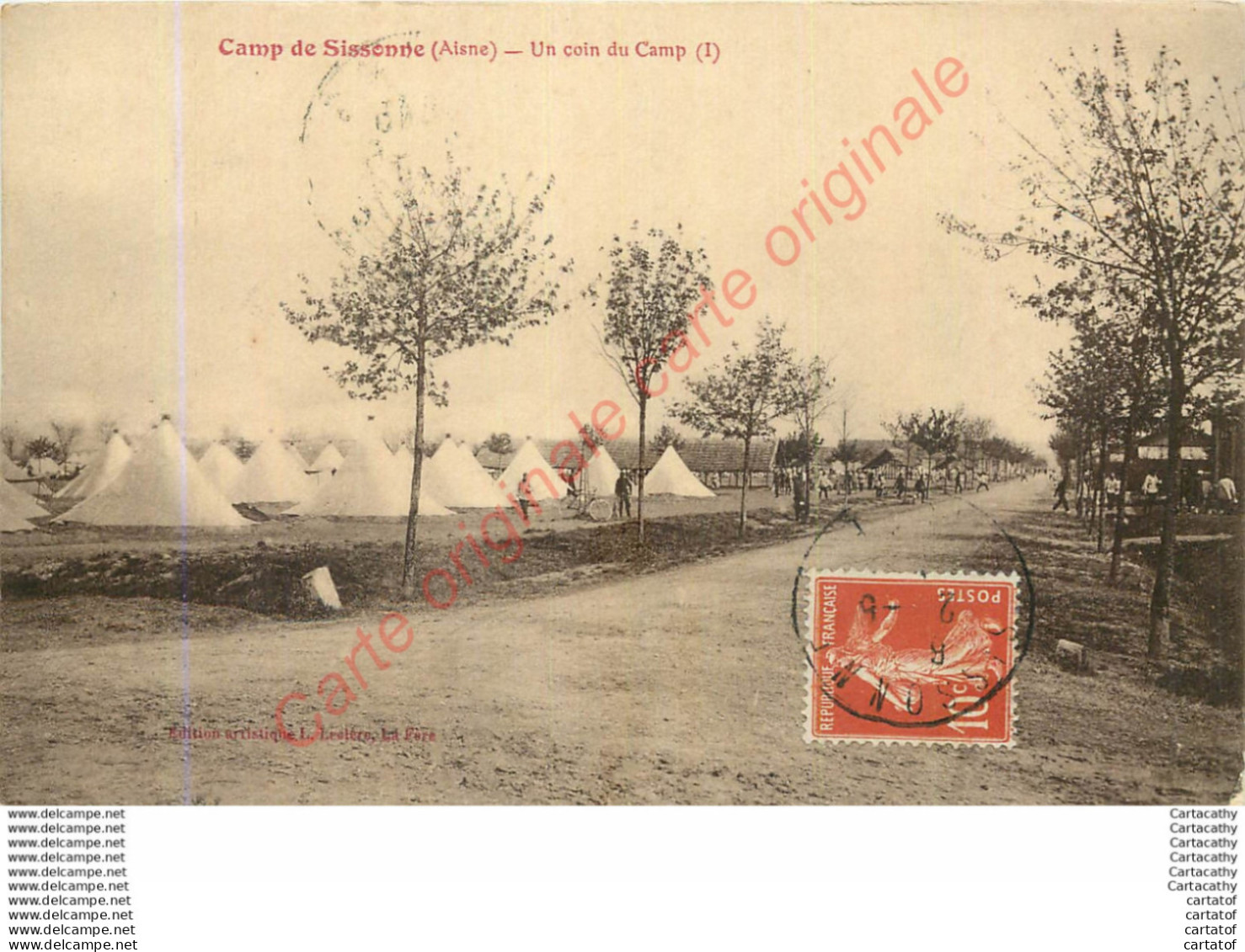 02.  CAMP DE SISSONNE .  Un Coin Du Camp . - Sissonne