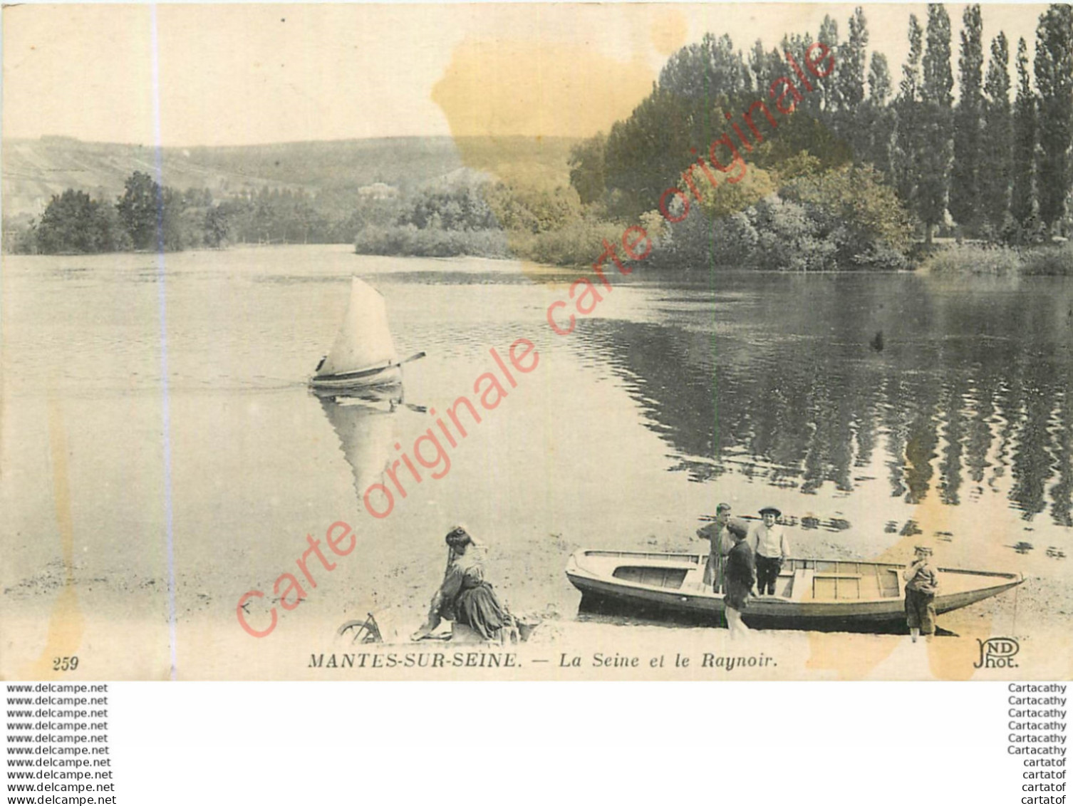 MANTES SUR SEINE .  La Seine Et Le Raynoir . - Mantes La Jolie