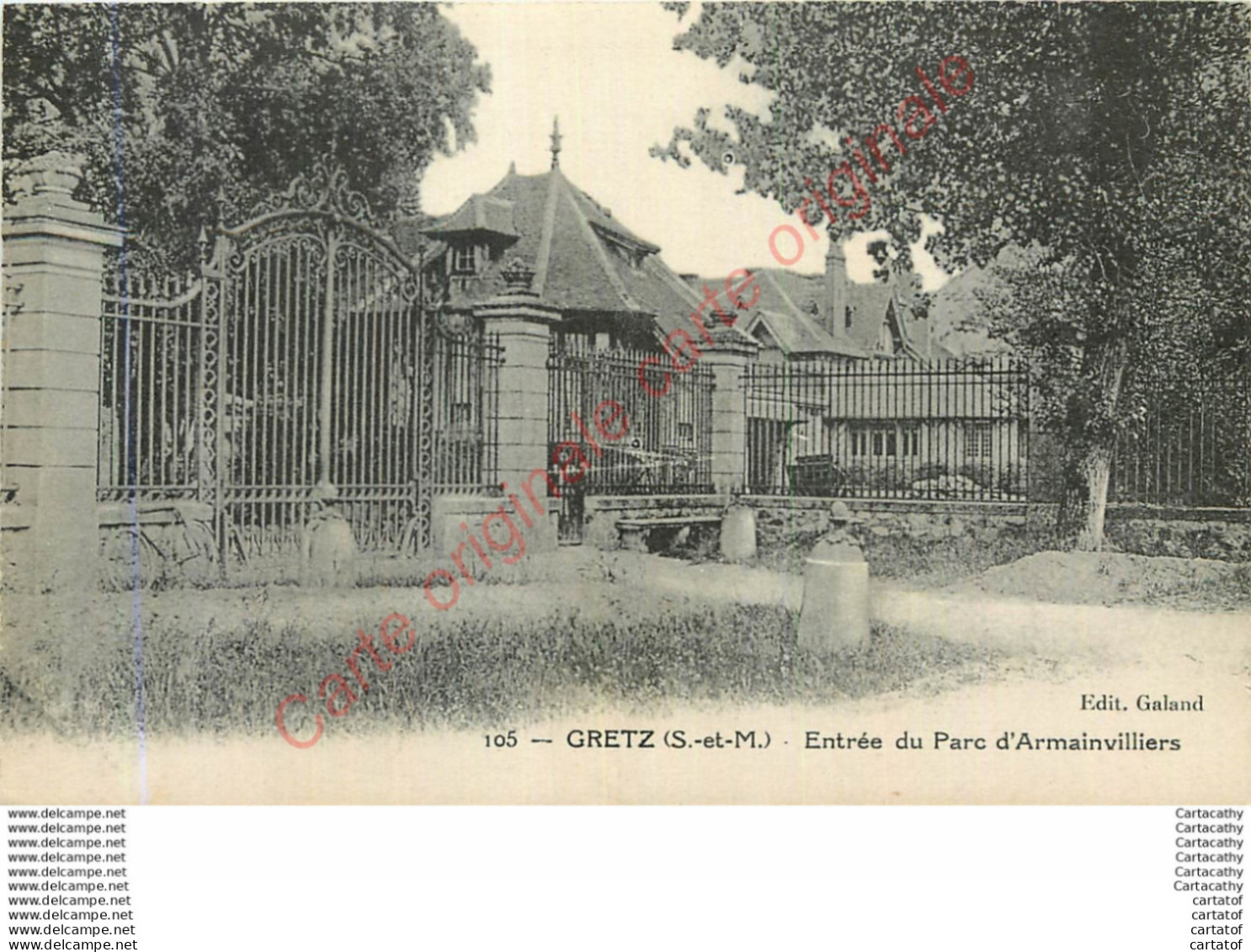 77.  GRETZ .  Entrée Du Parc D'Armainvilliers . - Gretz Armainvilliers