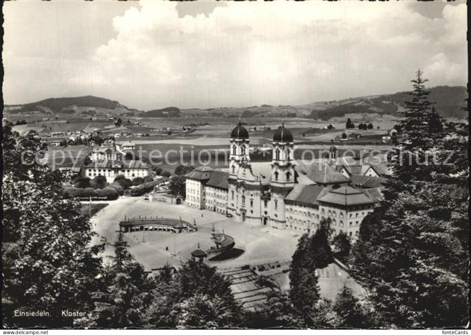 12437761 Einsiedeln SZ Kloster Panorama Einsiedeln - Sonstige & Ohne Zuordnung