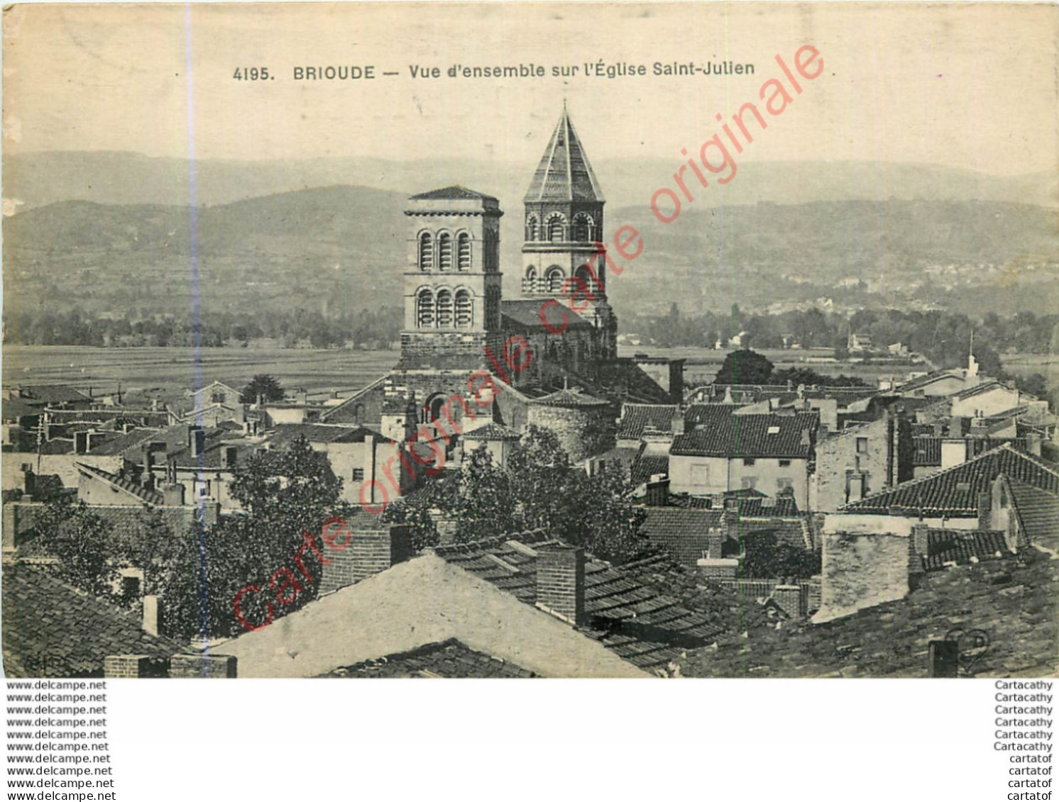 43.  BRIOUDE .  Vue D'ensemble Sur L'Eglise Saint-Julien . - Brioude