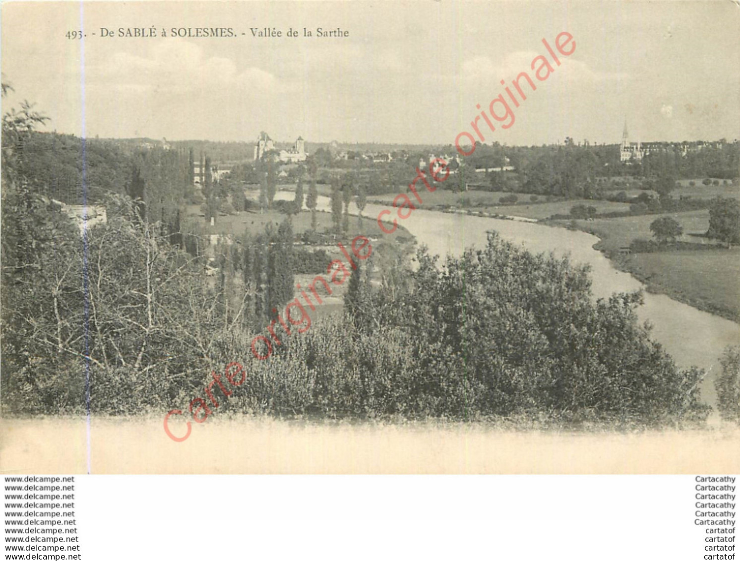 72.  De SABLE à SOLESMES .  Vallée De La Sarthe . - Solesmes