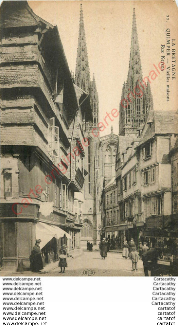 29.  QUIMPER .  Vieilles Maisons .  Rue Kereon . - Quimper