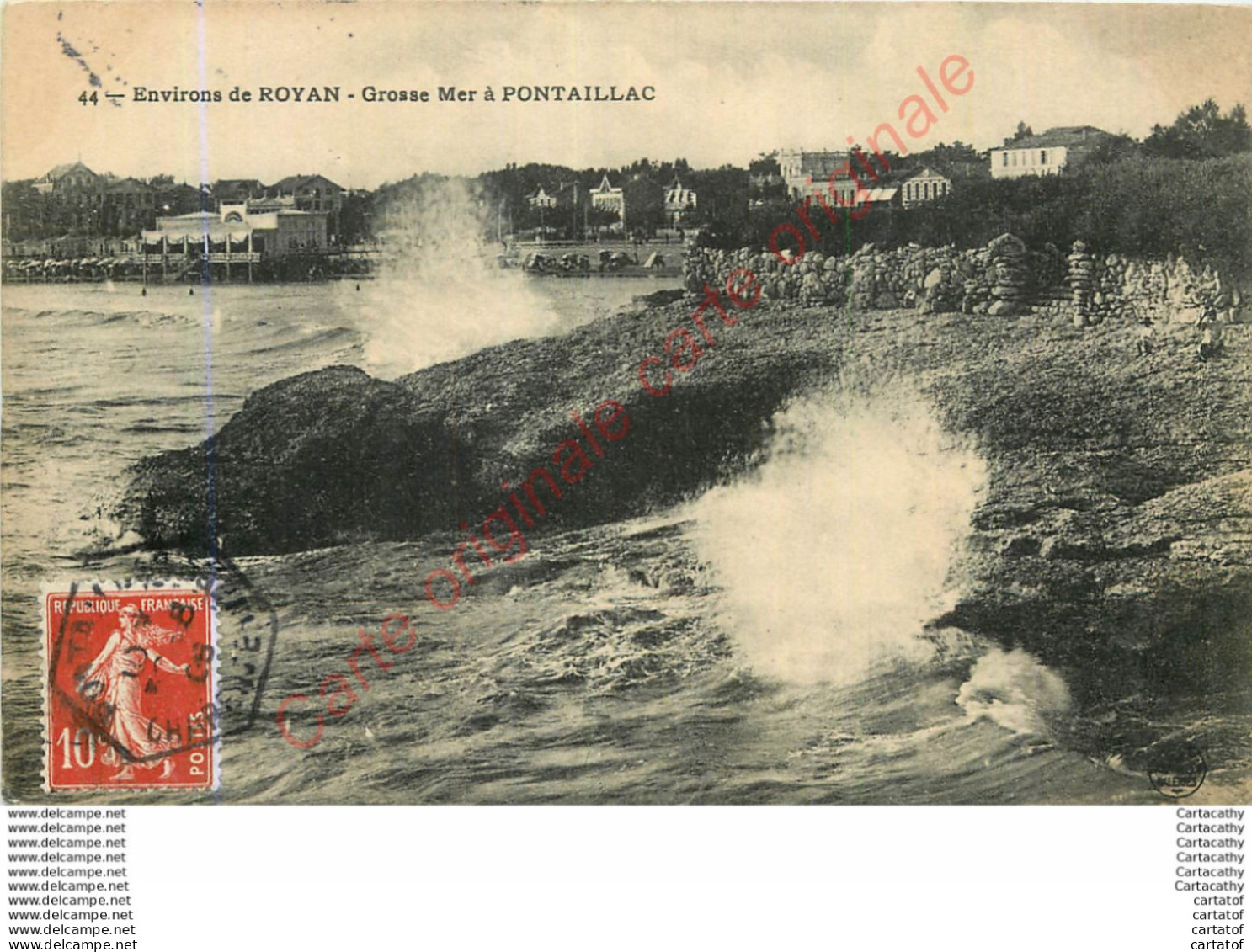 17.  Environs De ROYAN .  Grosse Mer à PONTAILLAC . - Royan