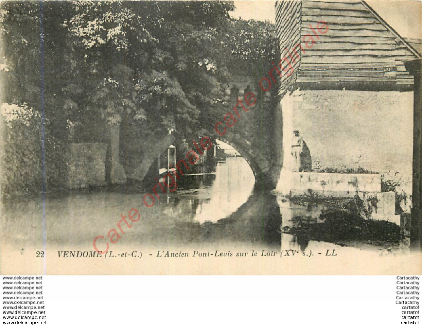 41.  VENDOME .  L'Ancien Pont-Levis Sur Le Loir . - Vendome