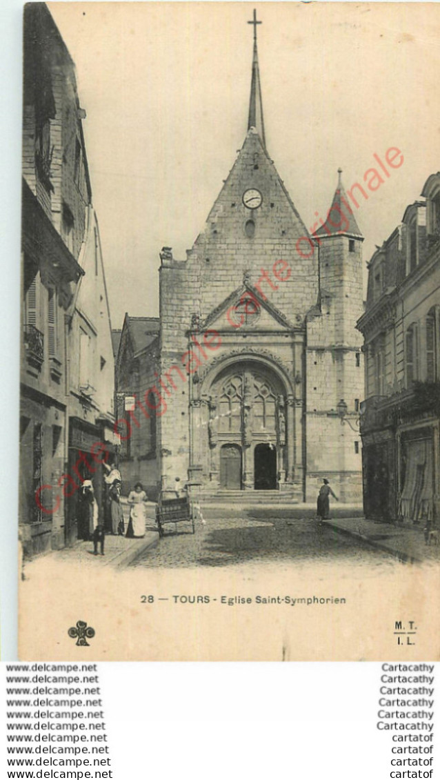 37.  TOURS .  Eglise Saint-Symphorien . - Tours