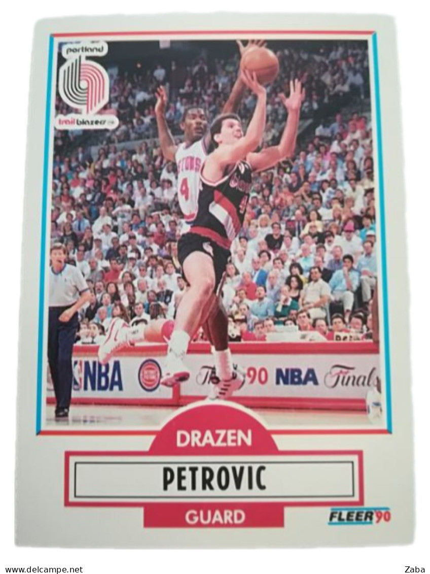 1991 NBA Drazen Petrovic FLEER Card - Collections