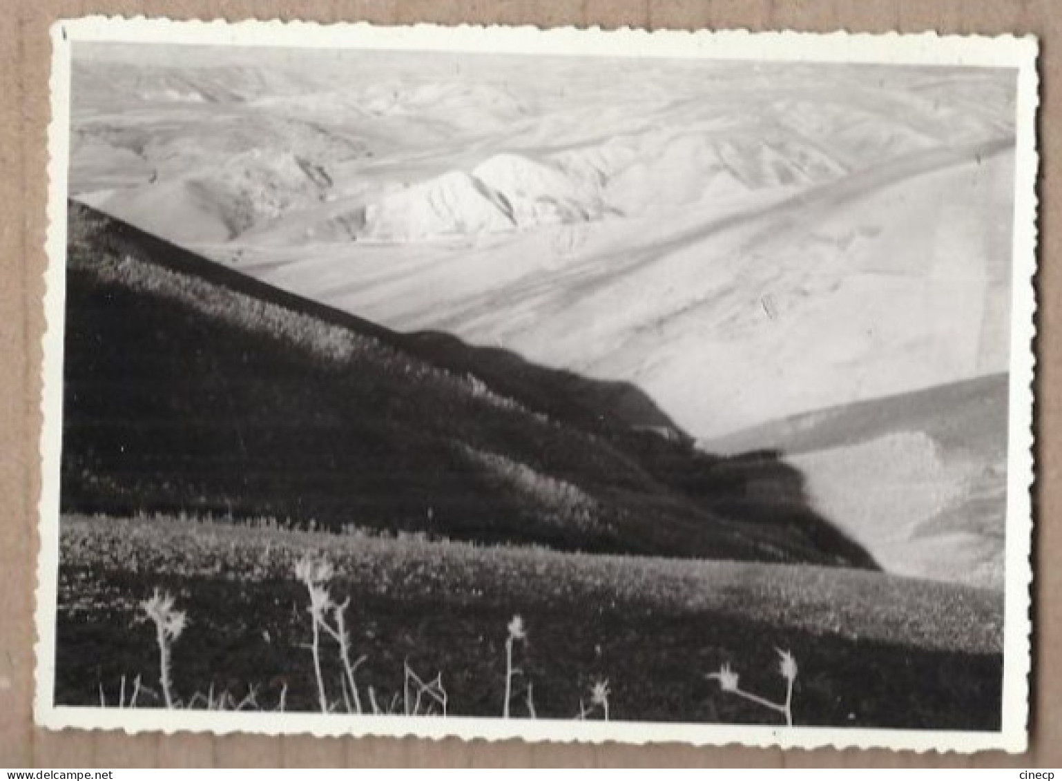 PHOTOGRAPHIE MAROC - DJEBEL MOULAY YACOUB - Superbe Plan Montagnes Sous La Neige Avril 1957 - Other & Unclassified