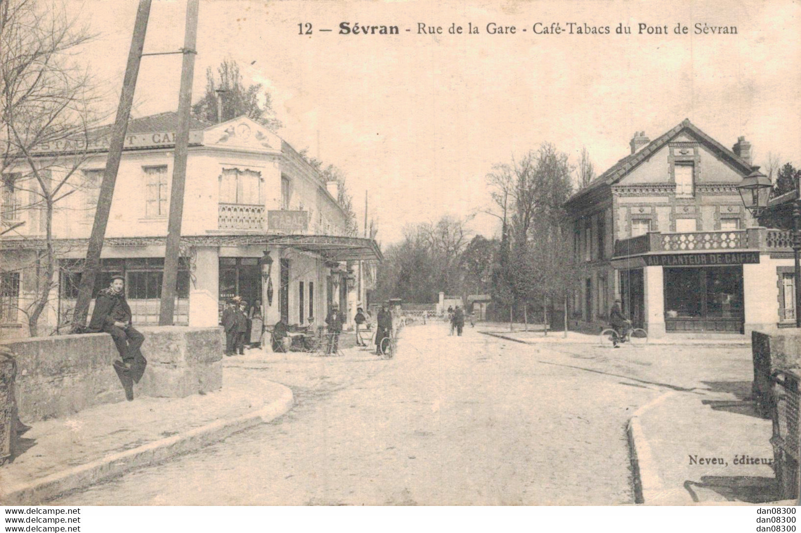 93 SEVRAN RUE DE LA GARE CAFE TABACS DU PONT DE SEVRAN - Sevran