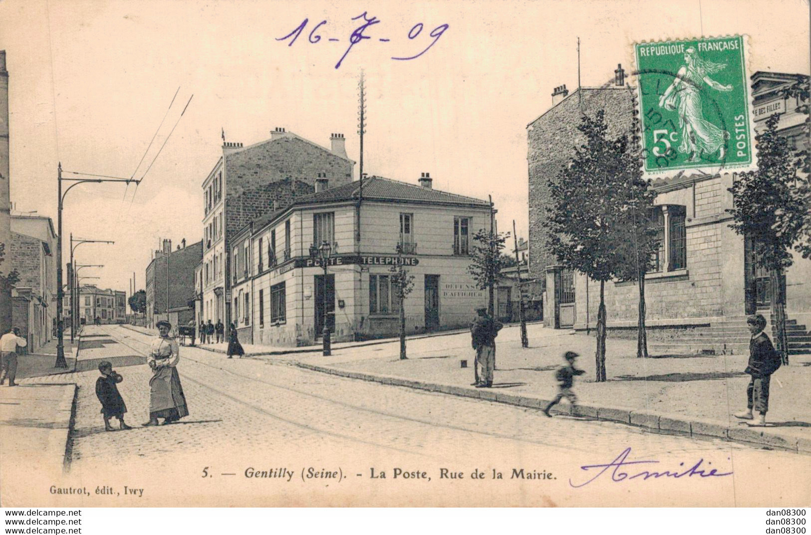 94 GENTILLY LA POSTE RUE DE LA MAIRIE - Gentilly