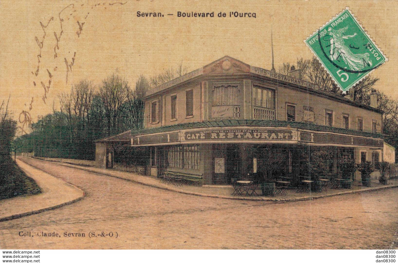 93 SEVRAN BOULEVARD DE L'OURCQ CAFE RESTAURANT CARTE TOILEE - Sevran