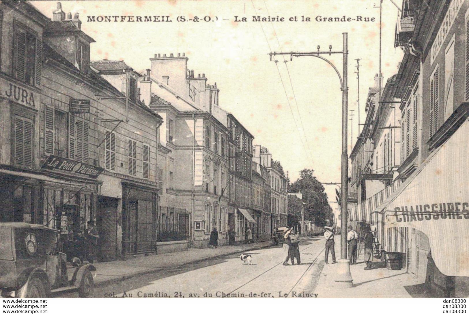 93 MONTFERMEIL LA MAIRIE ET LA GRANDE RUE - Montfermeil