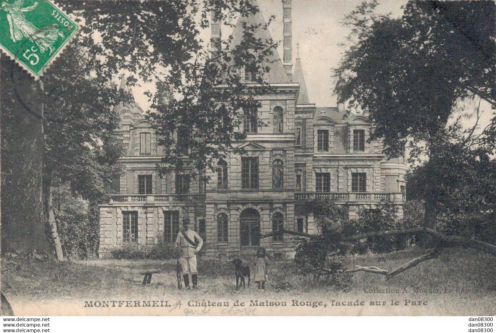 93 MONTFERMEIL CHATEAU DE MAISON ROUGE FACADE SUR LA PARC - Montfermeil
