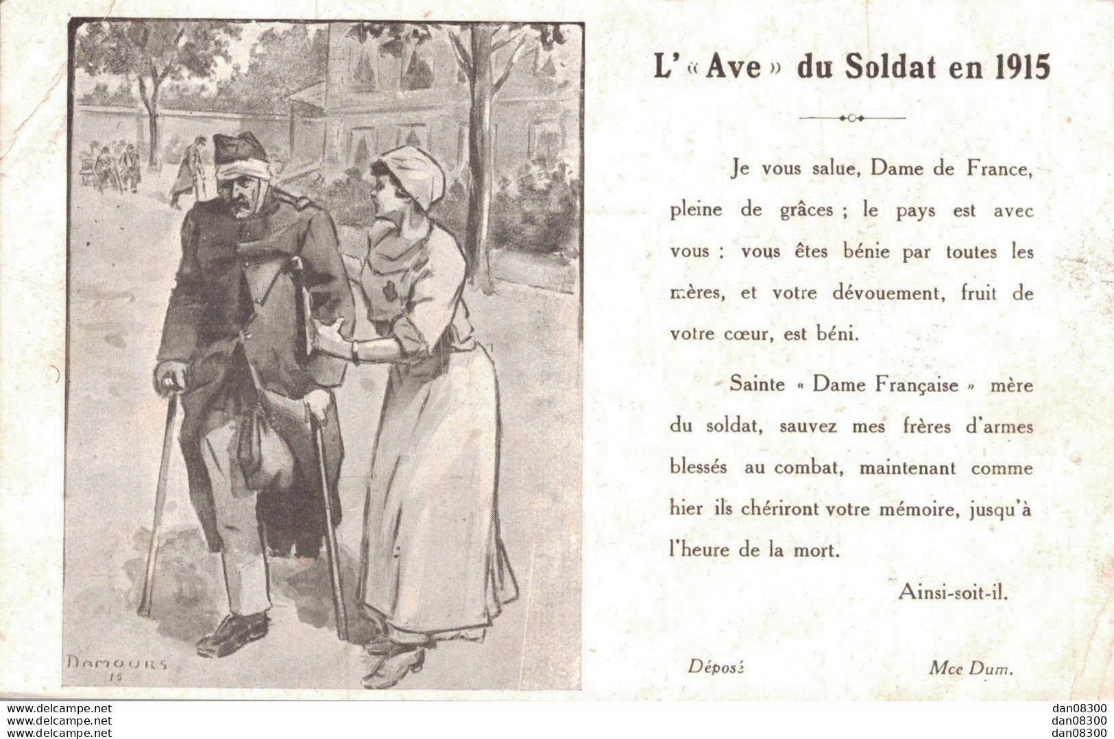 L'AVE DU SOLDAT EN 1915 - Guerre 1914-18