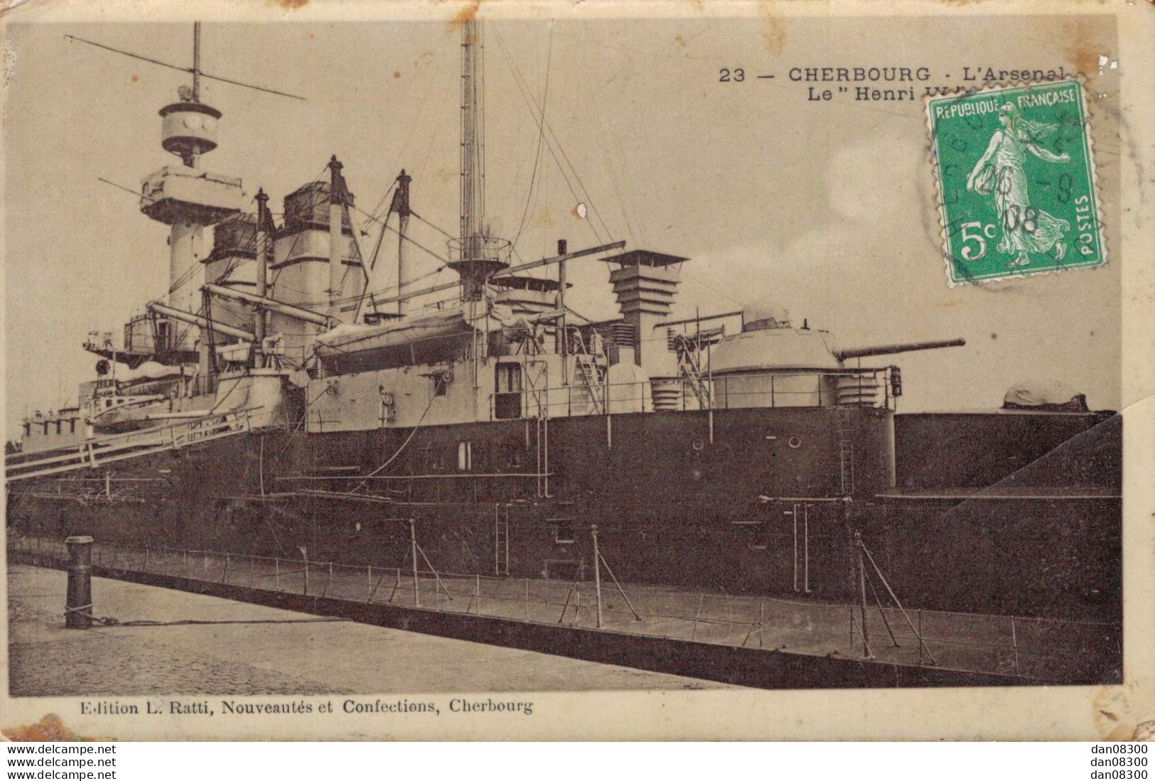 50 CHERBOURG L'ARSENAL LE HENRI IV - Warships