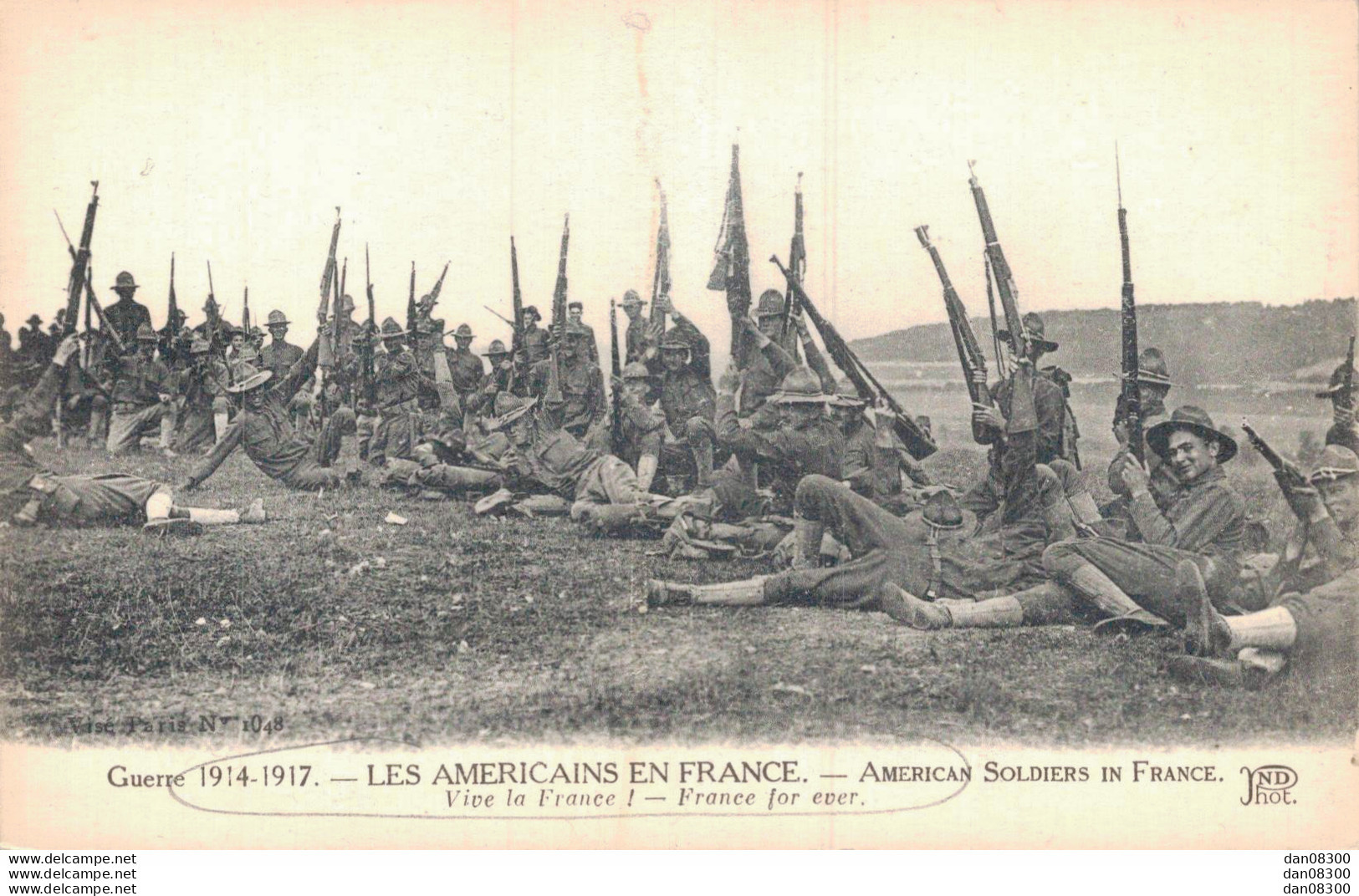 GUERRE 1914-1917 LES AMERICAINS EN FRANCE VIVE LA FRANCE - Weltkrieg 1914-18