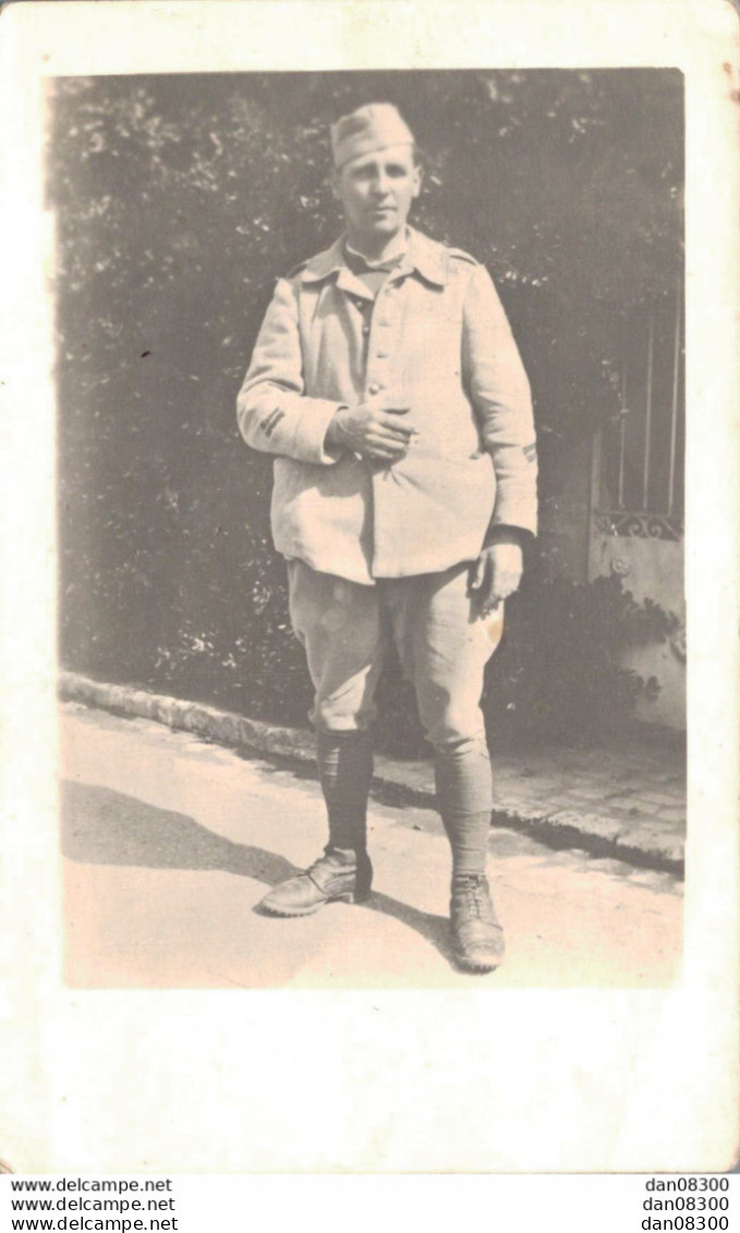 PHOTO TAILLE CPA REPRESENTANT UN SOLAT RENE BERHAMEL - Guerre, Militaire