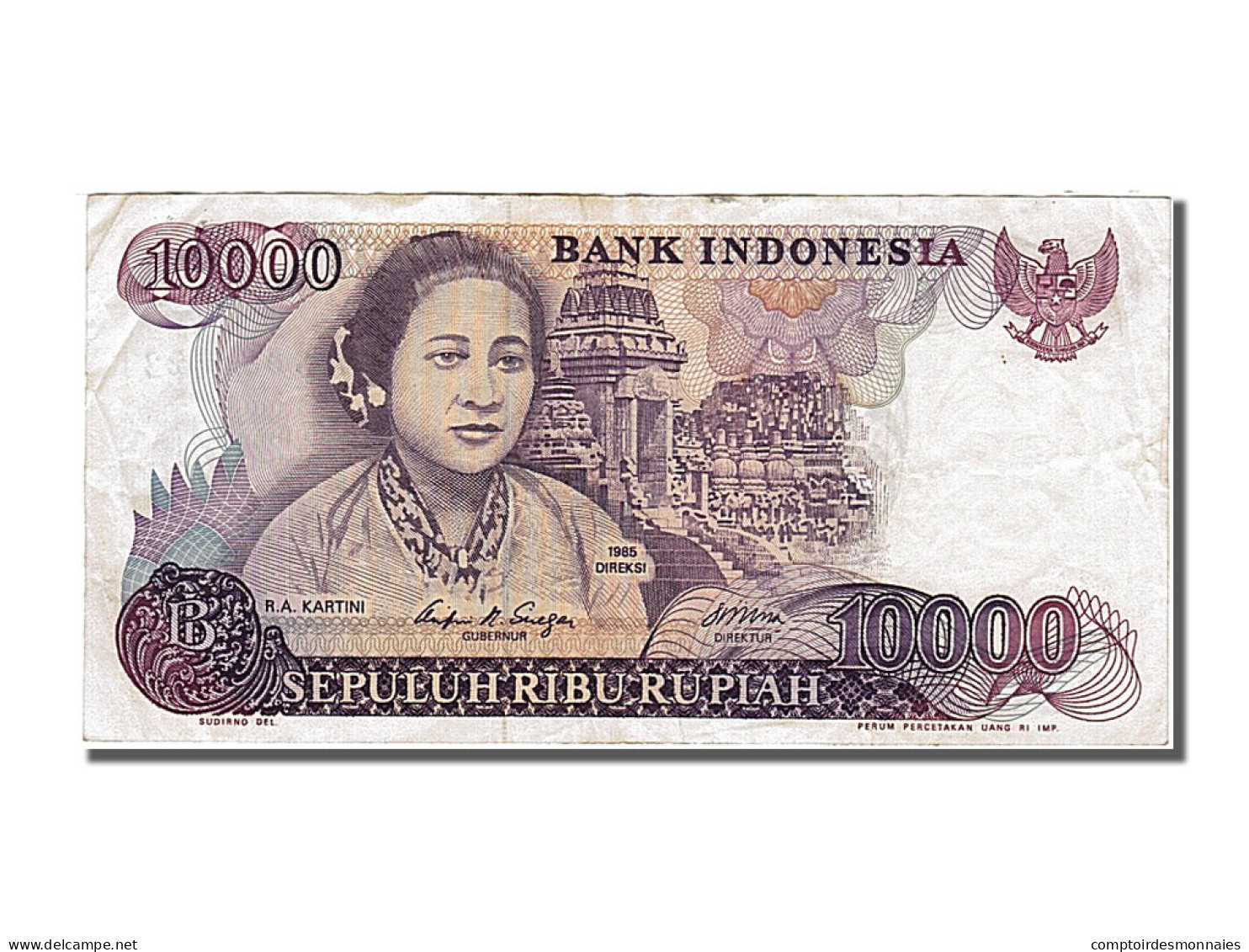 Billet, Indonésie, 10,000 Rupiah, 1985, TTB - Indonesien