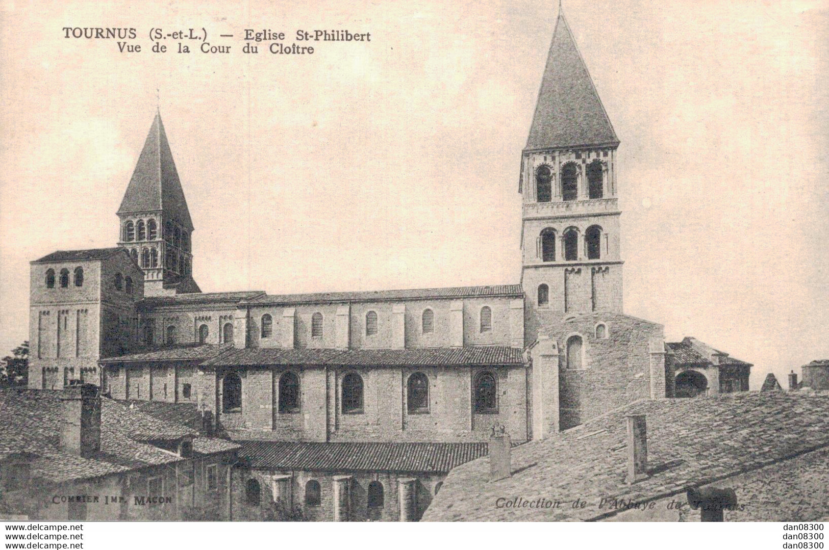 71 TOURNUS EGLISE SAINT PHILIBERT VUE DE LA COUR DU CLOITRE - Autres & Non Classés