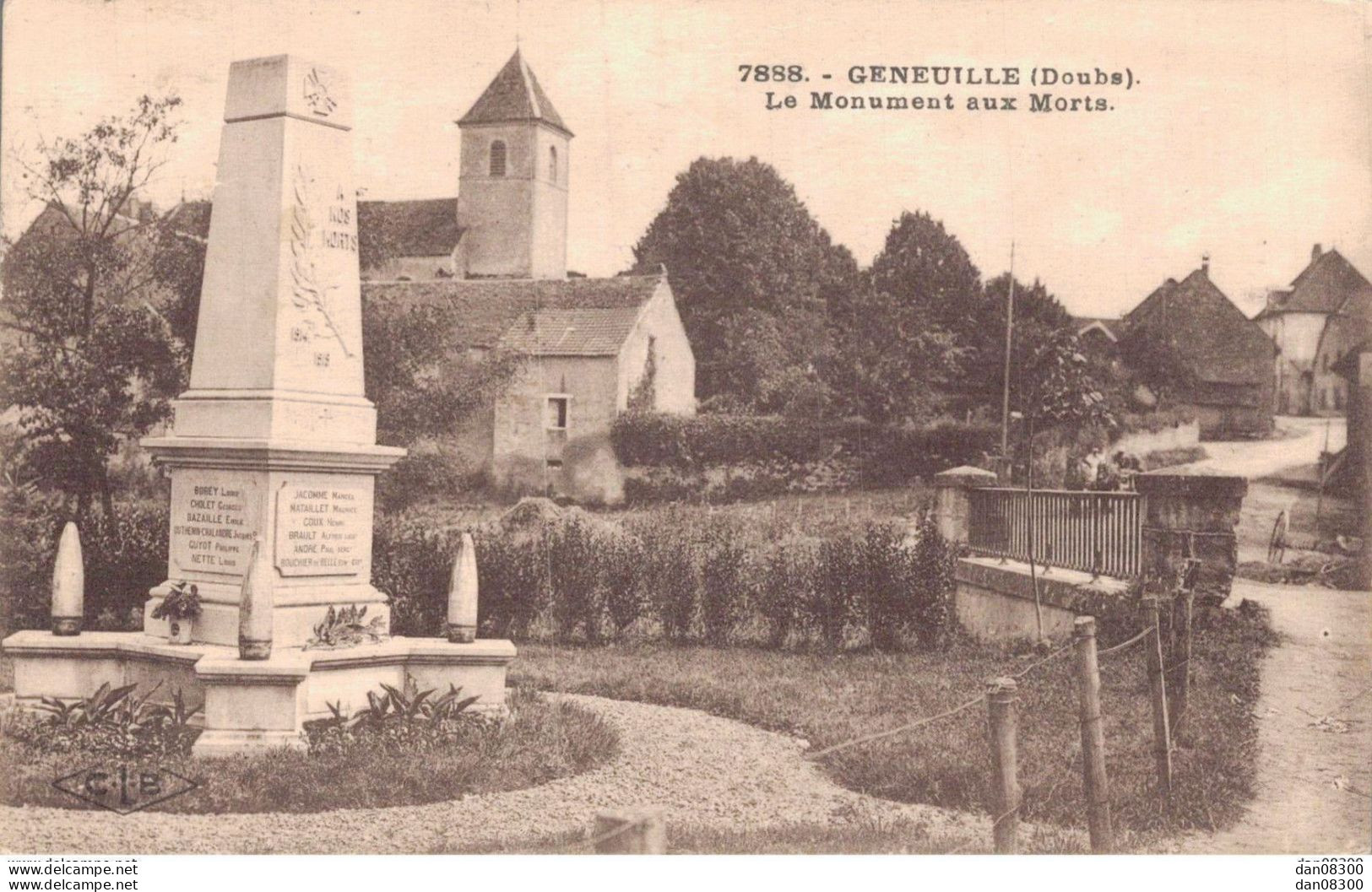 25 GENEUILLE LE MONUMENT AUX MORTS - Kriegerdenkmal