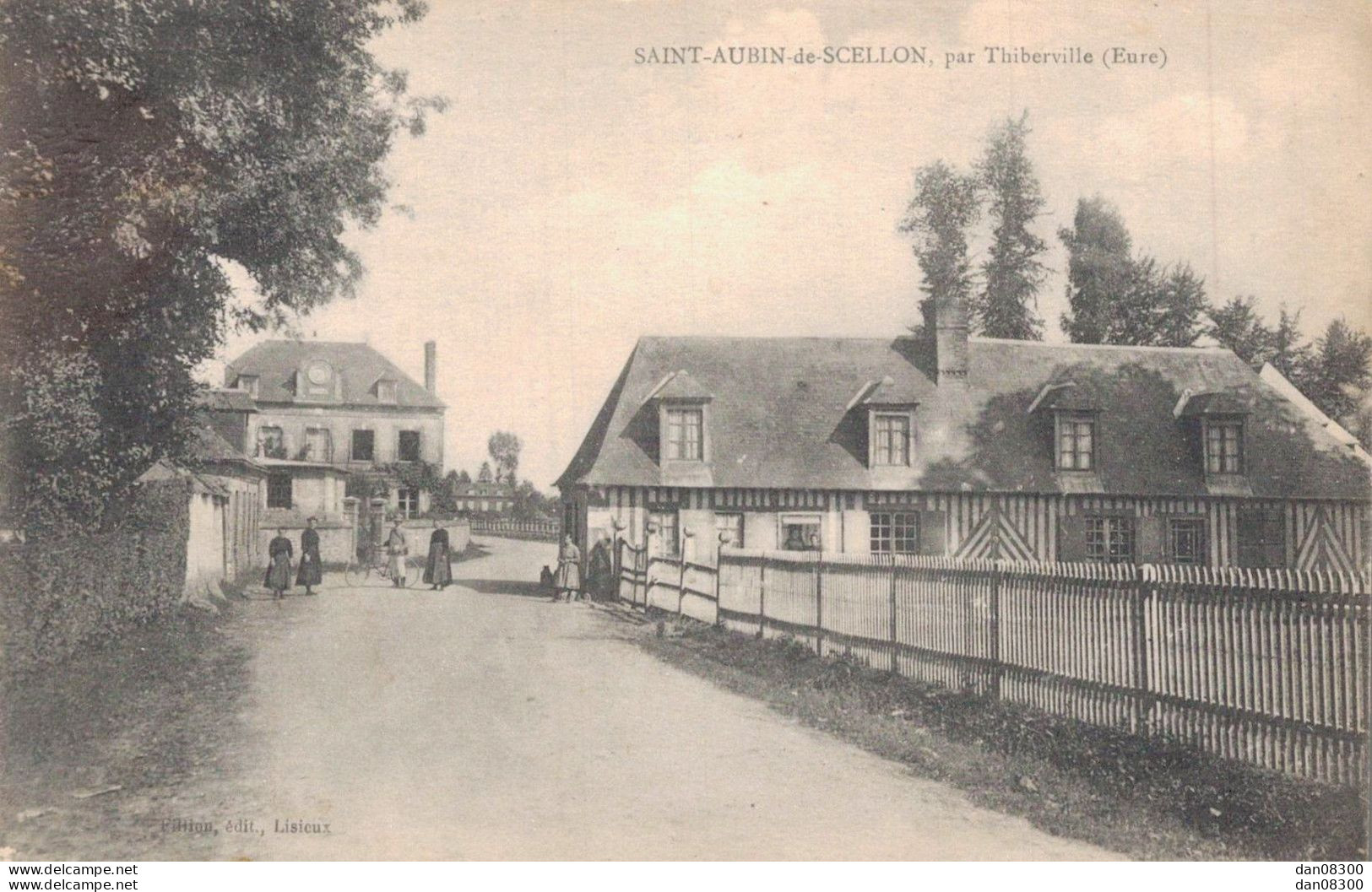 27 SAINT AUBIN DE SCELLON PAR THIBERVILLE ENTREE DU VILLAGE - Autres & Non Classés