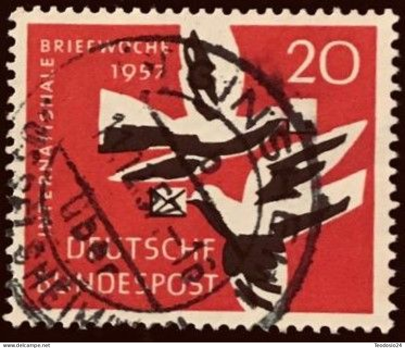 Germany 1957 - Mi:DE 276, Sn:DE 775, Yt:DE 148 - Oblitérés