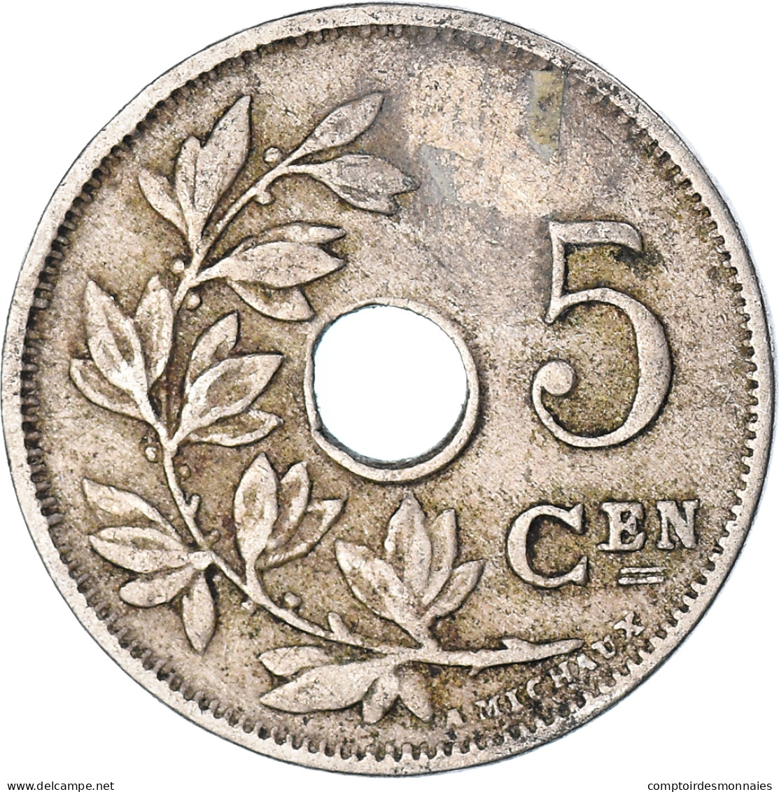 Monnaie, Belgique, 5 Centimes, 1914 - 5 Cents