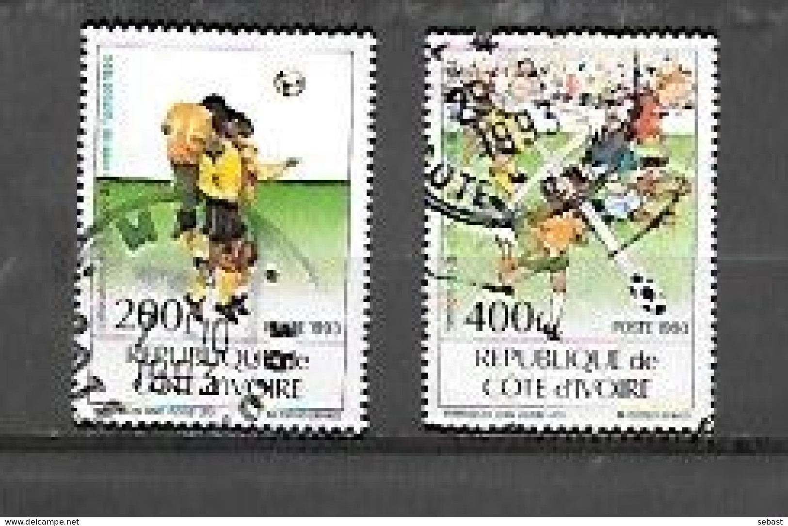 TIMBRE OBLITERE DE COTE D'IVOIRE DE 1993 N° MICHEL 1102 1104 - Côte D'Ivoire (1960-...)