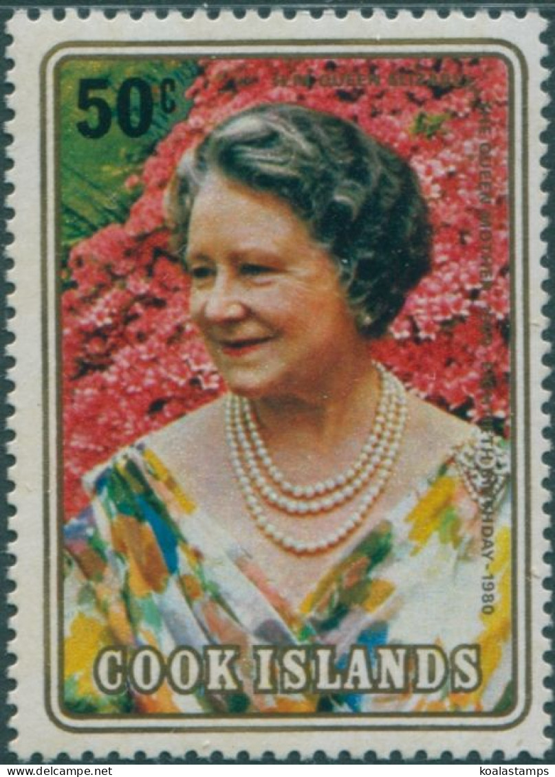Cook Islands 1980 SG701 50c Queen Mother MNH - Cookeilanden
