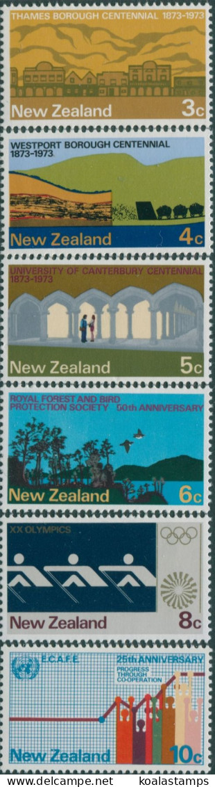 New Zealand 1973 SG997-1002 Commemorations Set MNH - Andere & Zonder Classificatie