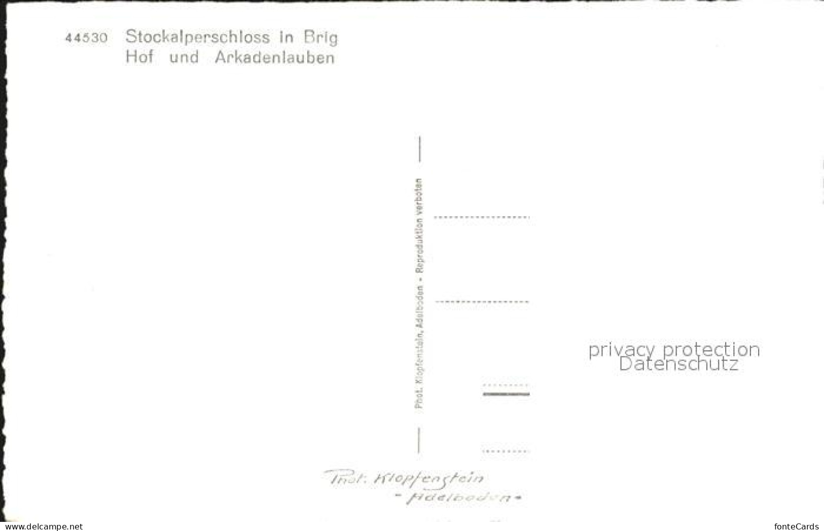 12433988 Brig Stockalperschloss Hof Und Arkadenlauben Brig - Other & Unclassified