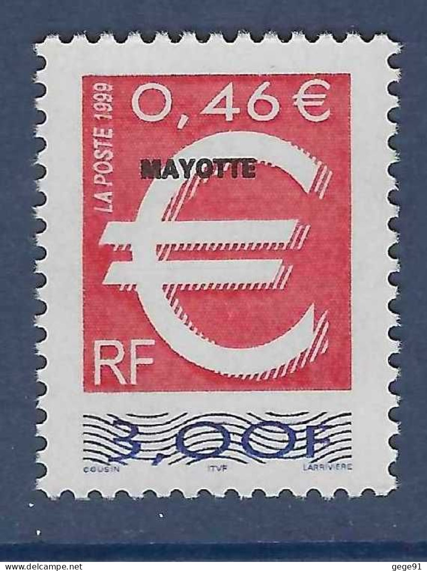 YT 77 - Euro Surchargé Mayotte - Unused Stamps