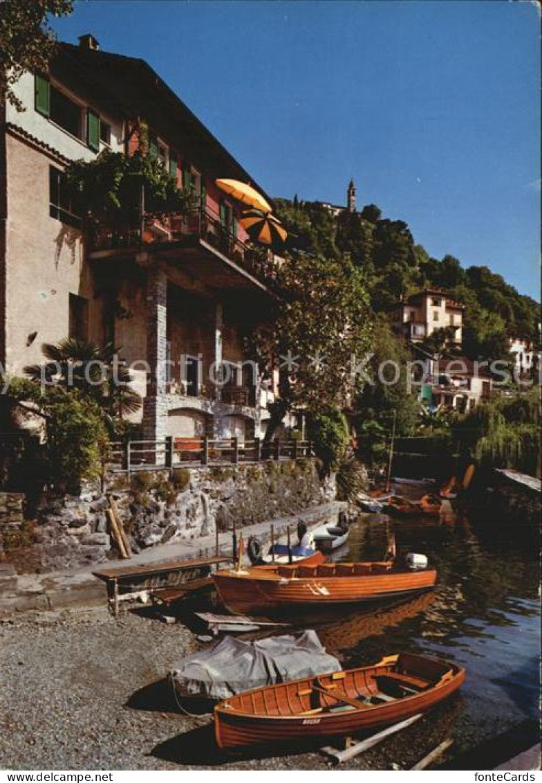 12433793 Porto Ronco Haeuserpartie Am Wasser Mit Blick Zur Kirche Porto Ronco - Other & Unclassified