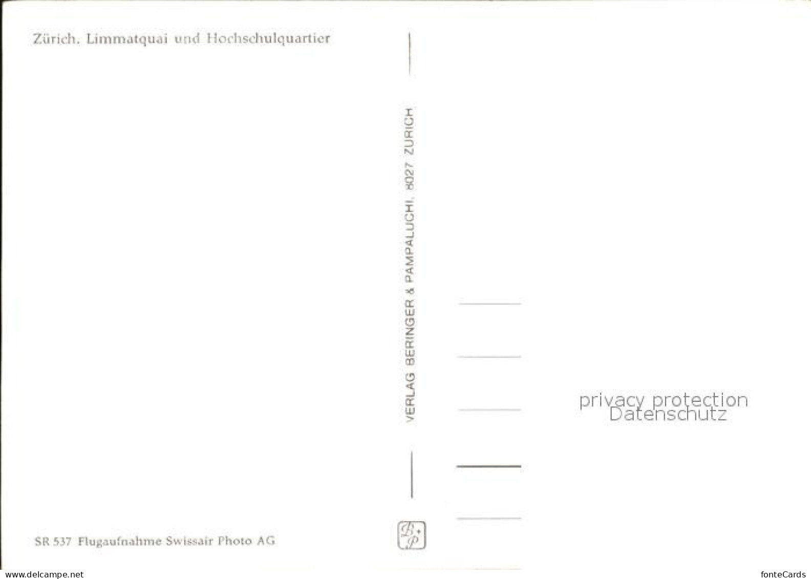 12433541 Zuerich ZH Limmatquai Und Hochschulquartier Fliegeraufnahme Zuerich - Other & Unclassified