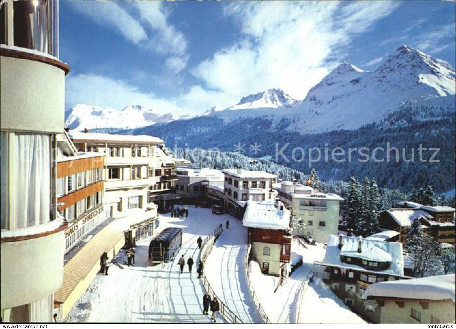 12431692 Arosa GR Dorfplatz Furkahoerner Weissfluh Arosa - Other & Unclassified